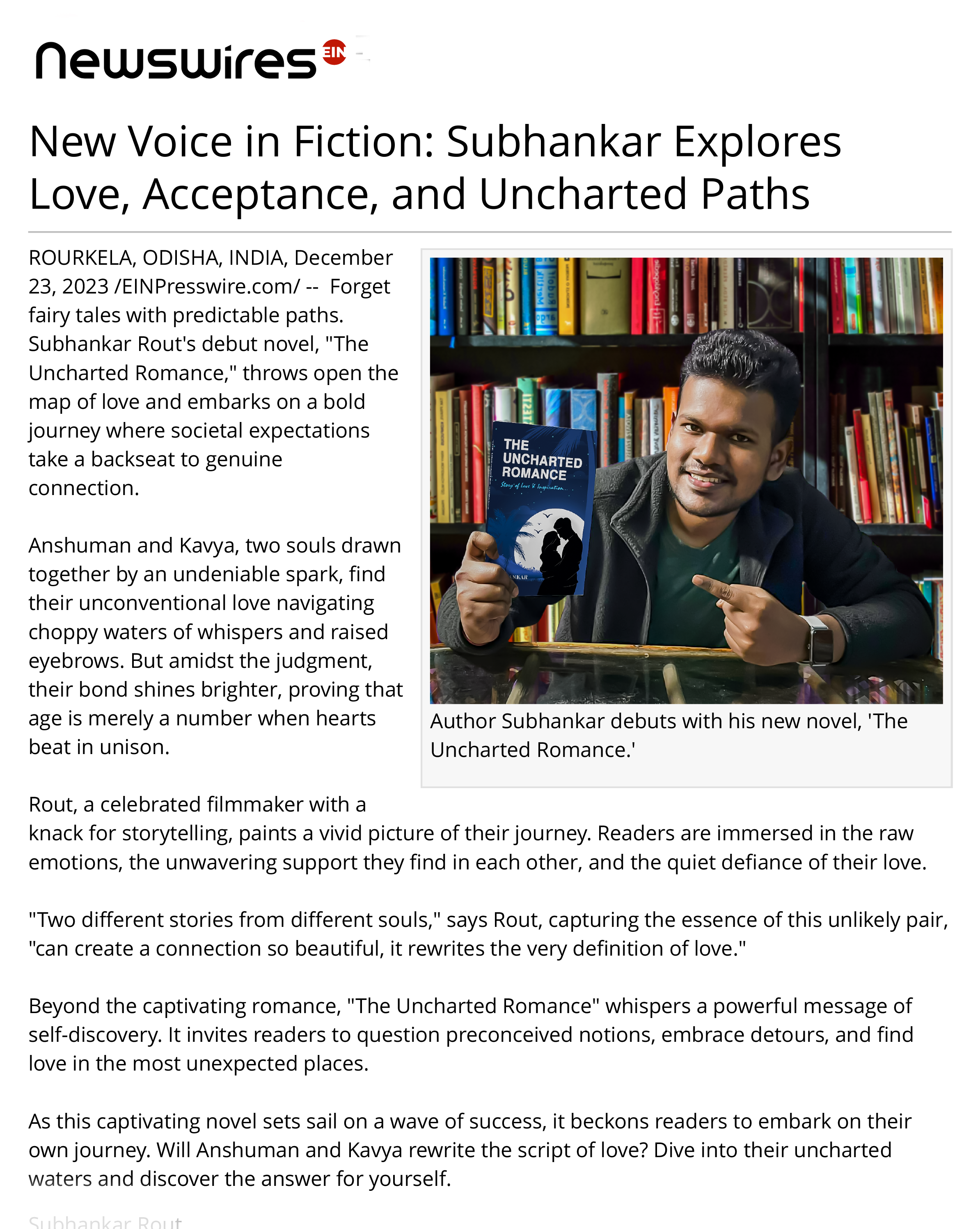 New Voice in Fiction — EIN Presswire